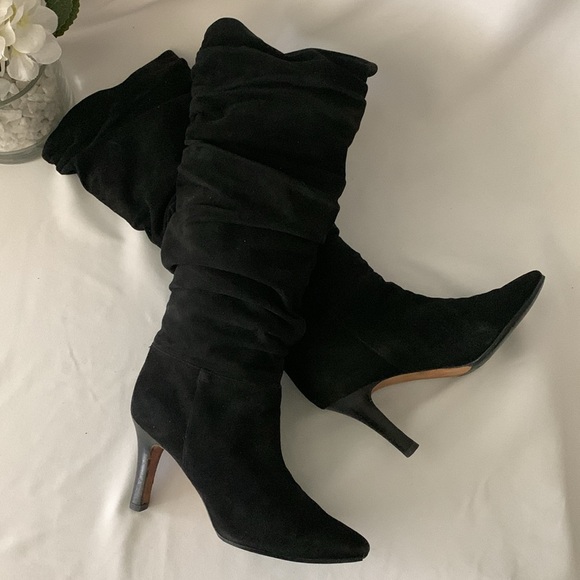 MANOLO BLAHNIk Slouchy Suede Leather Boots - Picture 6 of 15